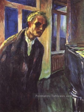 autoportrait la nuit wanderer 1924 Edvard Munch Peinture à l'huile